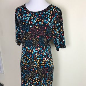 🌸Lularoe Julia Geometric Patterned Dress